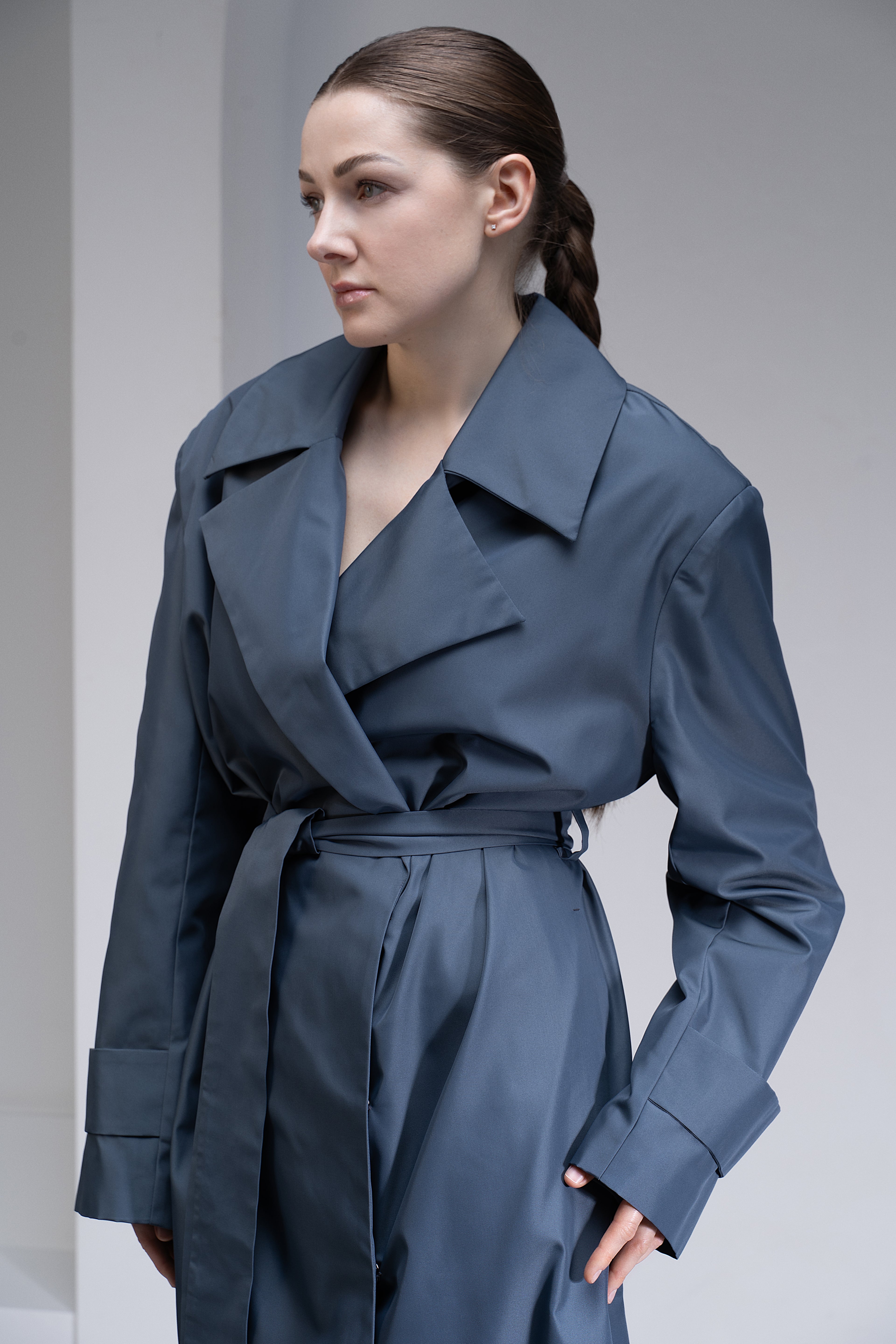 Water-repellent maxi trench coat - POWER