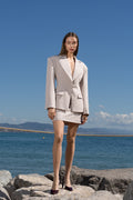 Sculpted blazer - CRYSTAL in Powder Rose