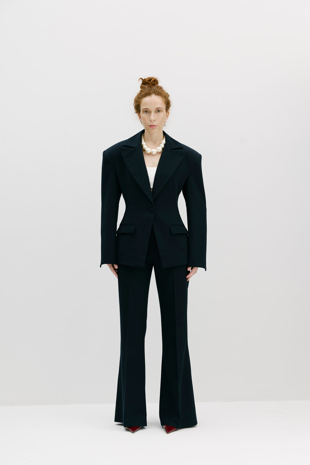 CONFIDENCE - Flare trousers in Deep Navy