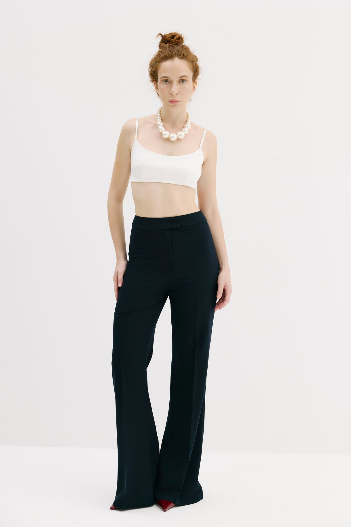 CONFIDENCE - Flare trousers in Deep Navy
