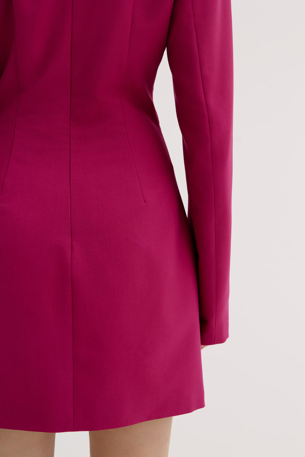 DIVA - sculpted long-sleeve Mini Dress