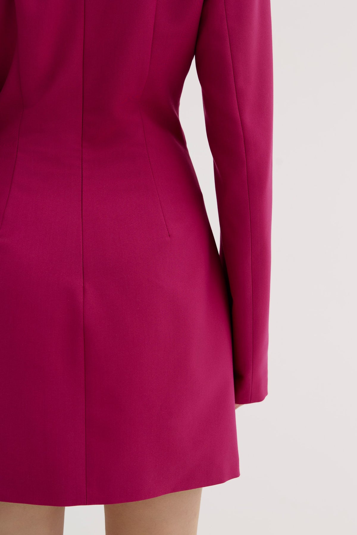 DIVA - sculpted long-sleeve Mini Dress